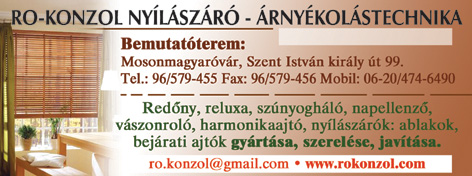 RO-Konzol Árnyékolástechnika