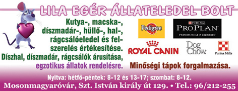 Lila Egér Állateledel Bolt