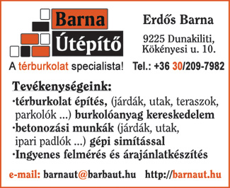 Barna Útépítő Kft.