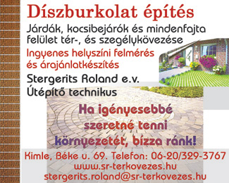 Stergerits Roland e.v. Útépíto technikus