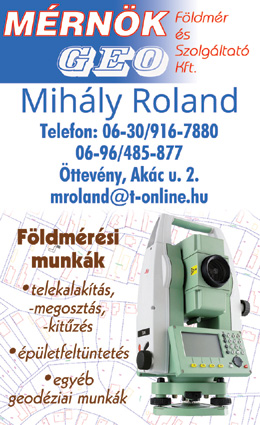 Mérnök-Geo Földmérő és Szolgáltató Kft. Mihály Roland