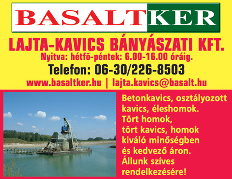 Lajta-Kavics Bányászati Kft. BASALTKER