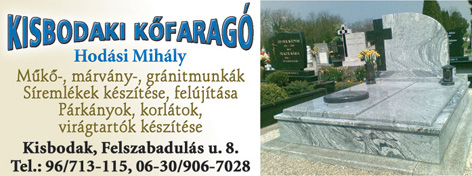 Kisbodaki Kőfaragó Hodási Mihály