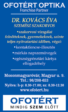 Dr. Kovács Éva szemész szakorvos