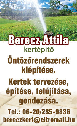 Berecz Attila - Kertépítő