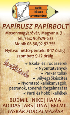 Papírusz Papírbolt